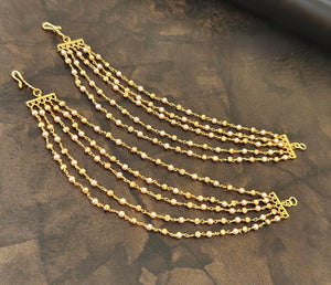 Multi-Layer Pearl Earchains V828