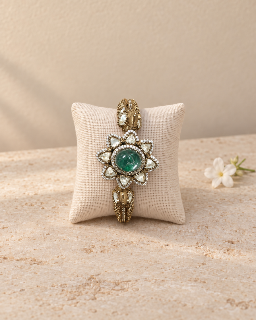 Victorian Moissanite Statement Kada