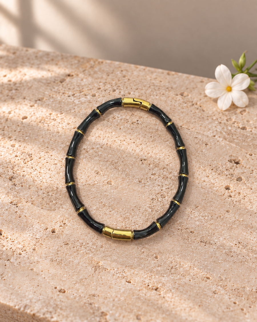 Stainless Steel Bamboo Knot Design Bracelet