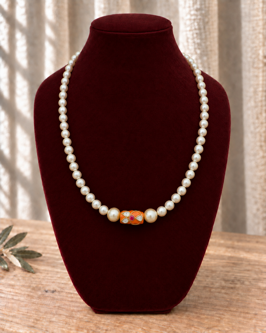 Pearl Mala with Statement Centerpiece