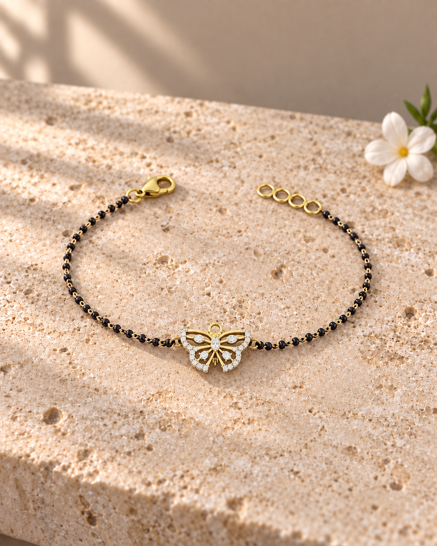 Blacbeads Butterfly Bracelet