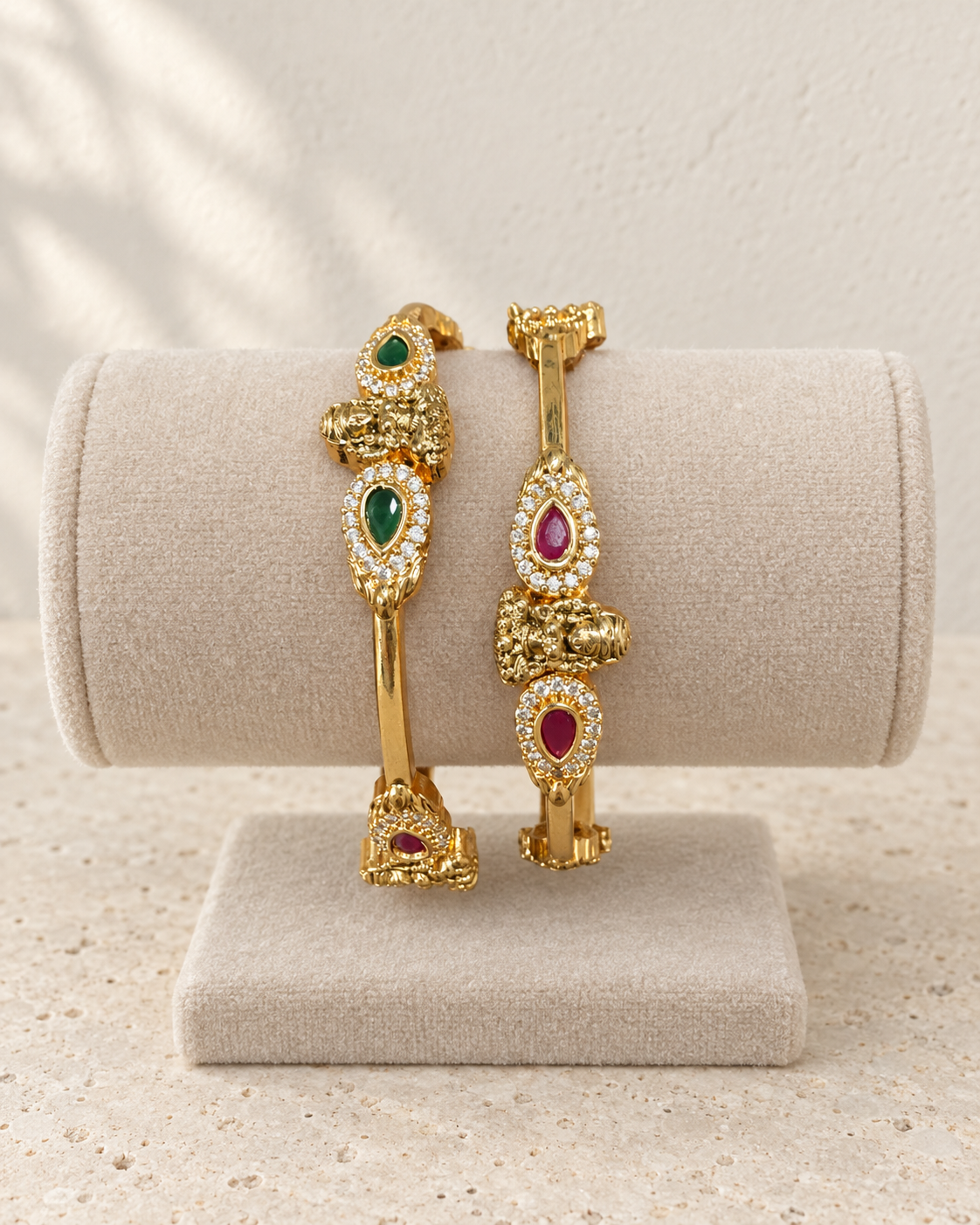 Traditional Temple Stone Bangles