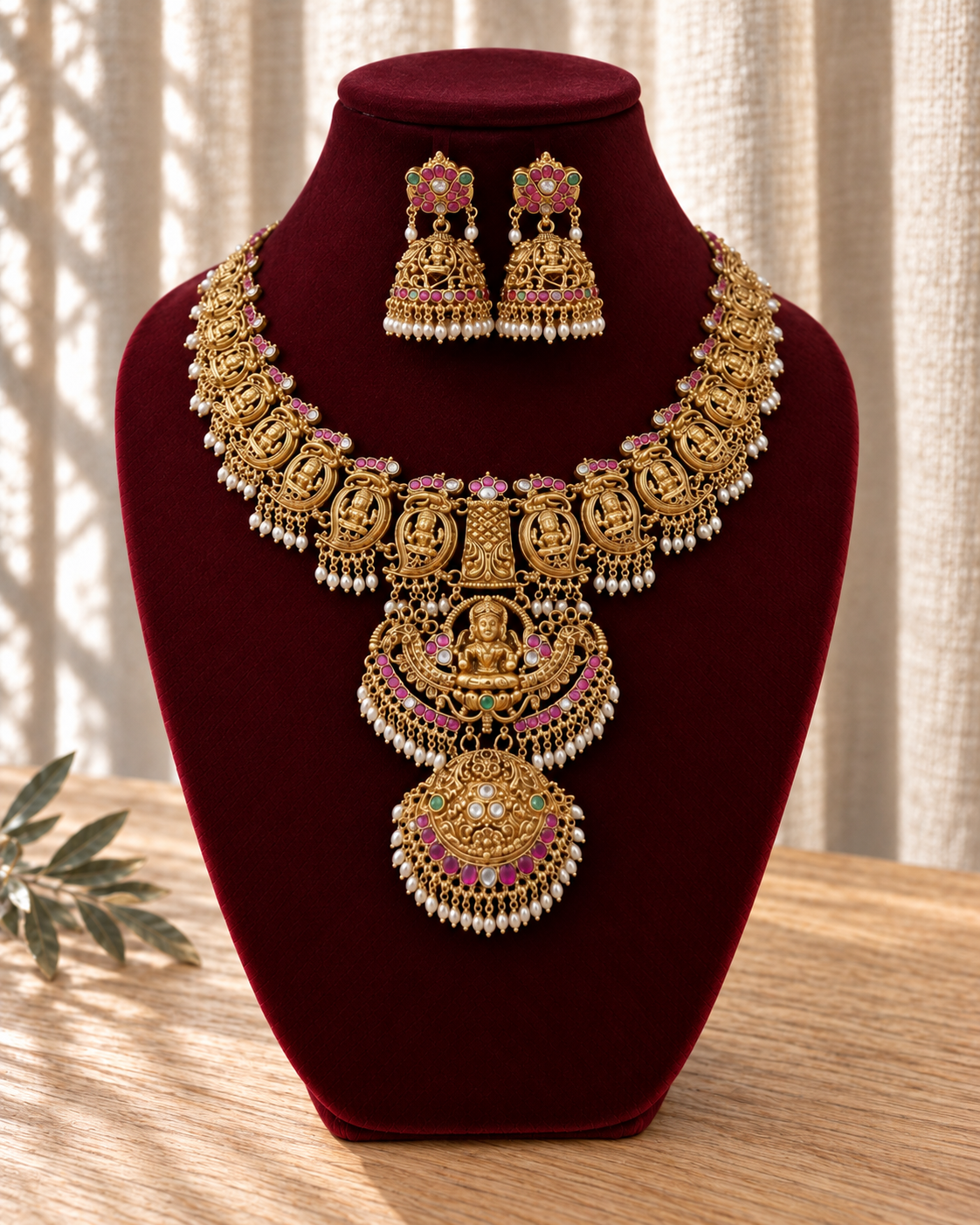 Temple Jewelry Necklace Set