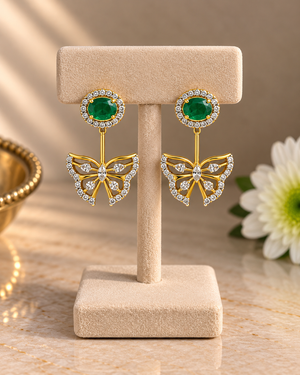 Convertible Butterfly Stud Earrings