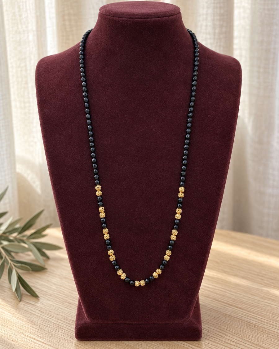 Black Beads Necklace