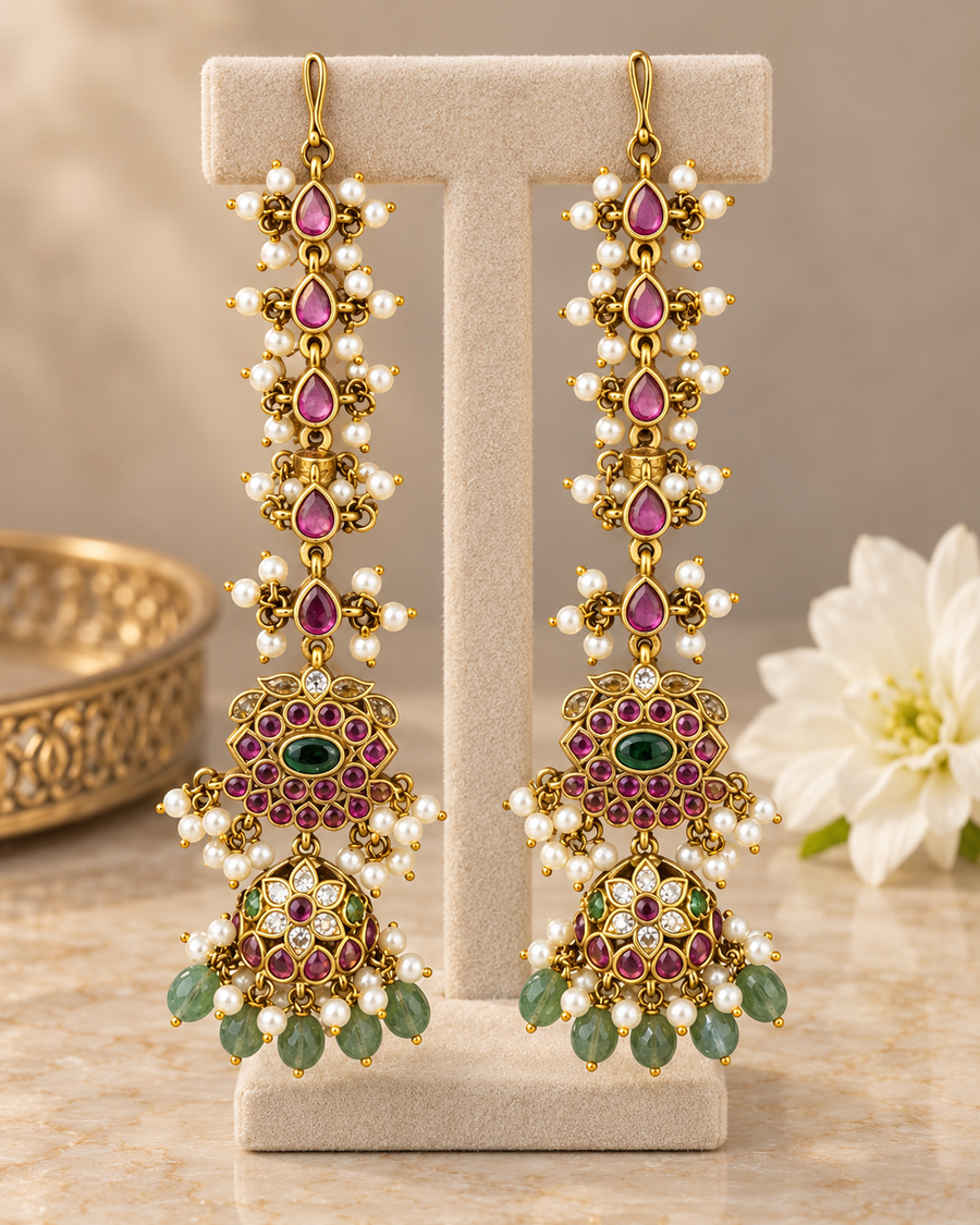 Kemp Stone Earrings with Attached Maatilu