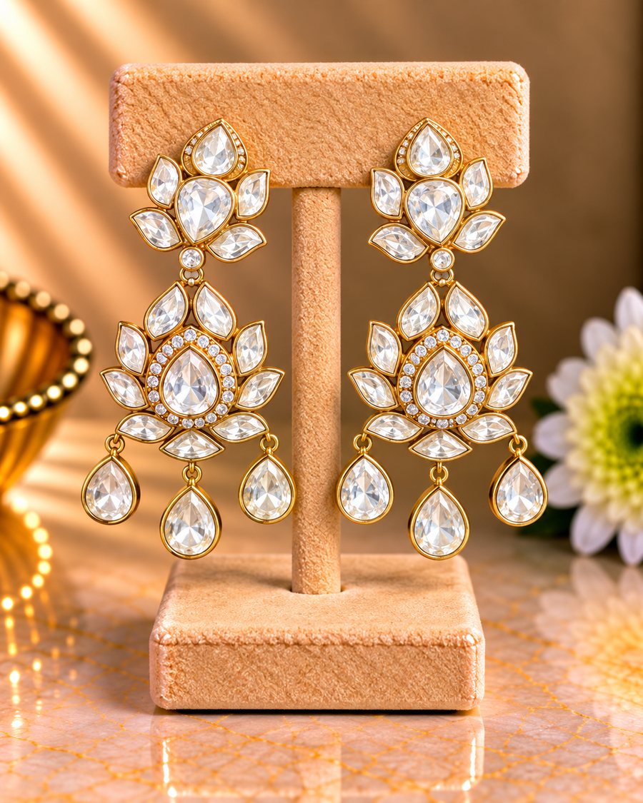 Moissanite Statement Earrings