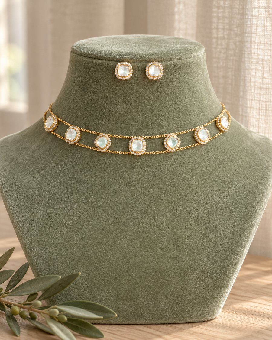 Moissanite Choker Set