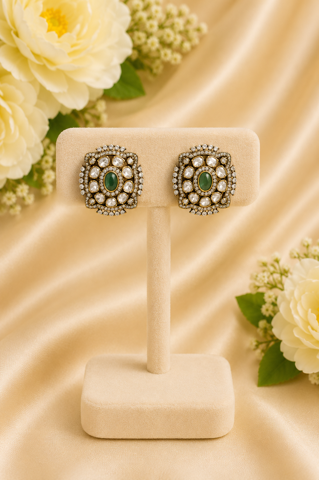Moissanite stud earrings V841