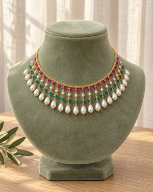 Beaded Drop Necklace