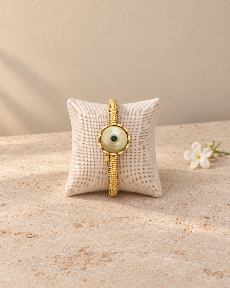 Antique Pearl Statement Kada