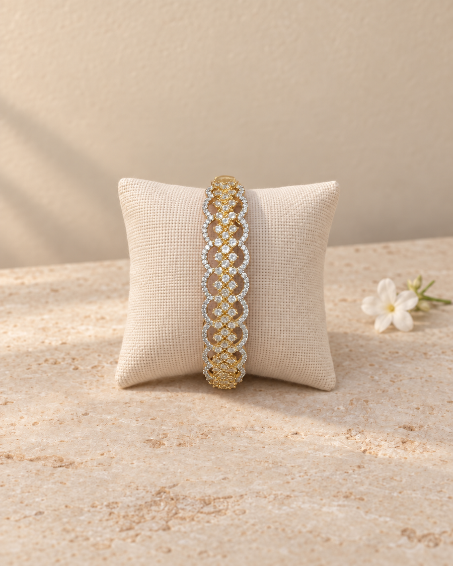 American Diamond Statement Kada