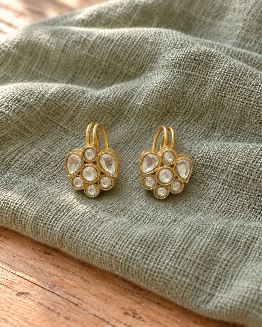Moissanite Bugadi Earrings