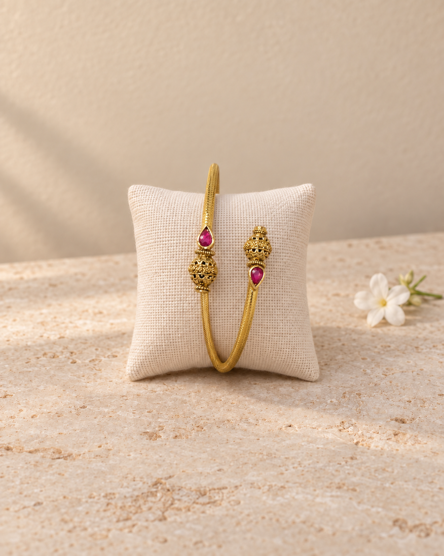 Adjustable Antique Gold Kada