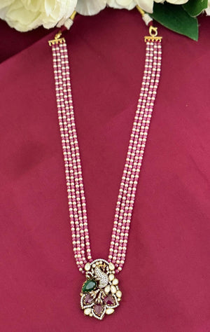 Victorian CZ Beads Necklace V325