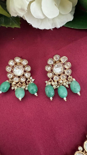 Emerald Polki Choker Set