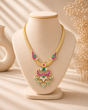 Nanu Patti Jadua Kundan Necklace V134